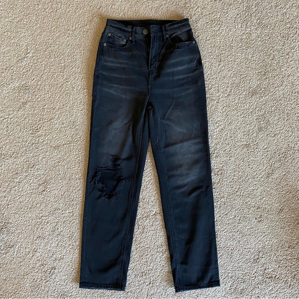 american eagle highest waist 90's boyfriend jeans